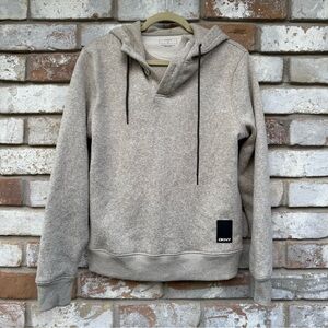 DKNY Khaki Fleece Hoodie Sweatshirt